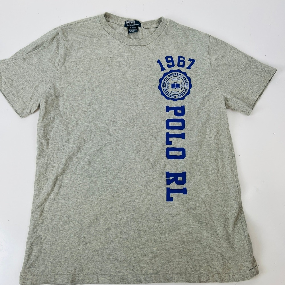 Polo Ralph Lauren RL 1967 Gray Madison College‎ Top Youth Tee XL (18-20)
